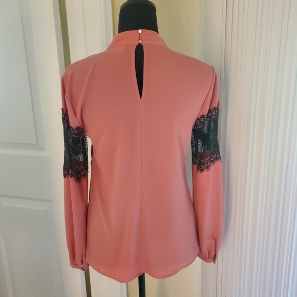Lace detailed pink Blouse XS - Picture 4 of 10